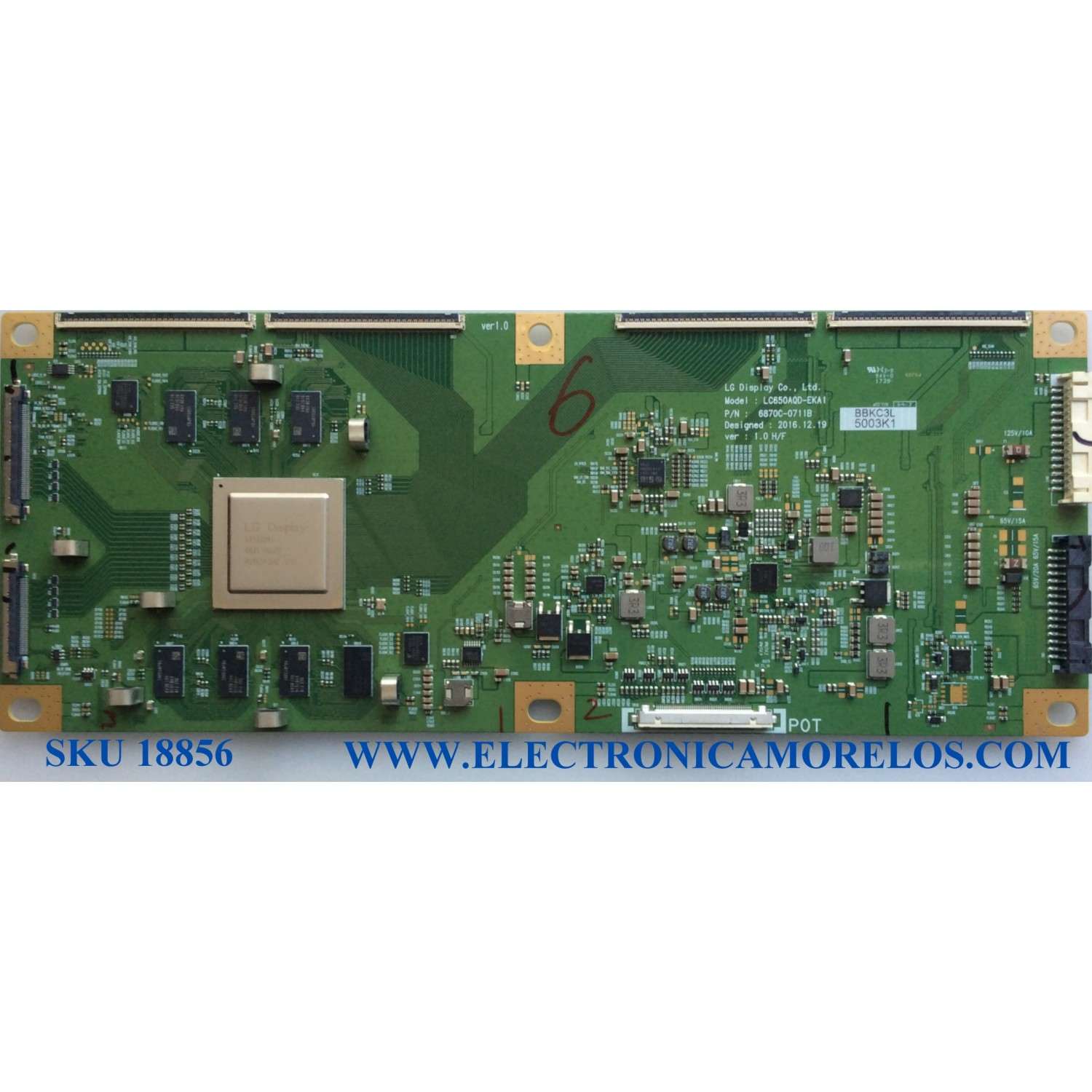 T-CON / LG 6871L-5003K / 6870C-0711B / LC650AQD-EKA1 / 5003K / MODELOS OLED55B7A-U.BUSYLJR / OLED55B7A / PARTE SUSTITUTA 6871L-5003B